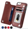 Wholesale Multifunction Magnetic Leather Wallet Case Card Slot Shockproof Full Protection Cover for iPhone X 7/8 7/8 Plus