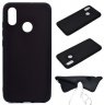 Wholesale Lovely Candy Color Matte TPU Anti-scratch Non-slip Protective Cover Back Case black For HUAWEI Y6 2019