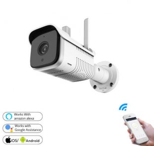 Wholesale with Two Way Audio Motion Detection Alarm and Night Vision white_Australian Plug Outdoor Security Camera WiFi IP Camera