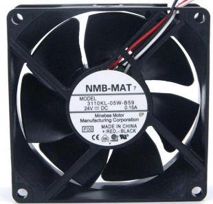 Wholesale NMB 8025 3110KL-05W-B59 : 24V 0.15A 3wires cooling fan