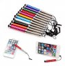 Wholesale for iPhone iPad Tablet PC Random_1 pcs Touch Screen Pen Unique Retractable Capacitive Diamond Stylus