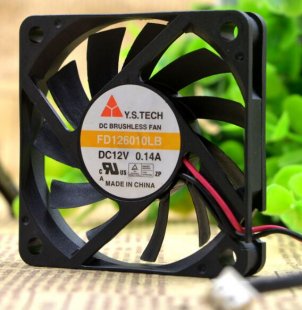 Wholesale Y.S.TECH 6010 FD126010LB 12V 0.14A Dual Ball Bearing Fan,Cooling Fan