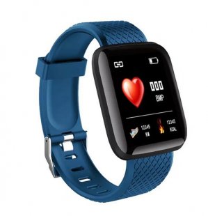 Wholesale IP67 Waterproof Fitpro blue D13 Smart Watches Heart Rate Watch Colorful Screen 116plus with TPU Wristband