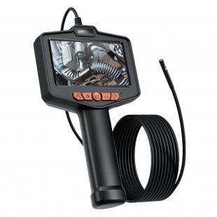 Industrial Endoscope Camera 4.3inch LCD Screen 1080P HD Digital Endoscope Camera IP67 Waterproof Camera Dual lens 5 meters