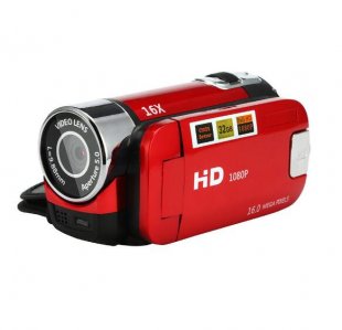 Wholesale HD Handheld Digital Camera red US plug 2.7 inch LCD Screen 16X Digital Zoom Video Camcorder