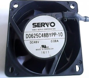 SERVO D0625C48BYPP-10 48V 0.08A 4wires Cooling Fan - used