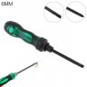 Wholesale 6 Inch Three Purpose Telescopic Ratchet Screwdriver Household Hand Tool Dual End Screw Driver Slotted Cross Magnetic Screwdriver for Repairing