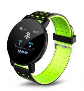 Wholesale for Android iOS Green 1.3inch Sport Watch Intelligent Watch Bracelet Message Information Heart Rate Monitor Watch