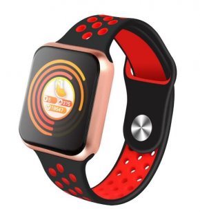 Wholesale Blood Pressure Sleep Monitor Gold shell black red belt F9 Smart Bracelet Full Color Screen Touch Smartwatch Multiple Motion Patterns Heart Rate