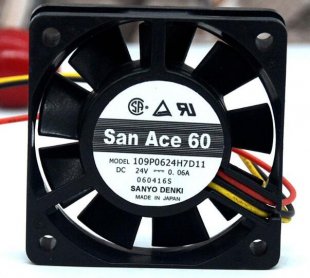 Wholesale Cooling Fan Sanyo 109P0624H7D11 24V 0.06A 3wires