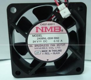 Wholesale Cooling Fan NMB 2408NL-05W-B60 24V 0.1A 2wires