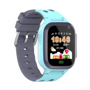 Wholesale 2G GSM Network Wrist Bracelet Pin Buckled Alarm Clock 1.44inch Sport Screen blue Q16B Children Smart Watch