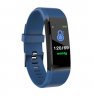 Wholesale 115plus Bluetooth Smart Watch Heart Rate Blood Pressure Monitor Fitness Tracker Bracelet, Blue