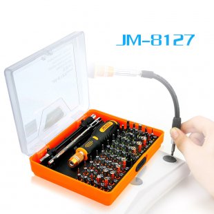 Wholesale Precision 53 in 1 Multi-purpose Magnetic Screwdriver Set Disassemble Household Tools for phone Pc JAKEMY JM-8127