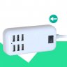 Wholesale with Switch USB Wall Socket Cell Phone Desktop Charging Dock US Plug 6-Outlet Power Travel Adapter Strip