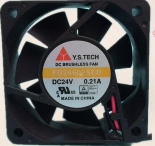 Wholesale Y.S.TECH 6025 FD246025EB : 24V 0.21A 2wires cooling fan