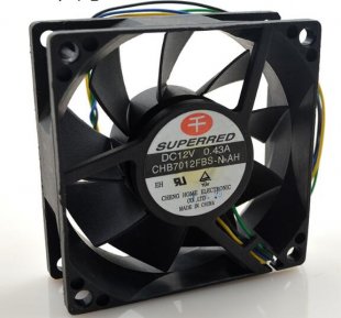 Wholesale SUPERRED 7025 CHB7012FBS-N-AH 12V 0.43A 4Wire Cooling Fan