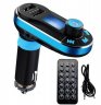 Wholesale USB Charger 2 Outlets blue Bluetooth mp3 Car FM Transmitter MP3 Player Radio Adapter Kit