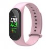 Wholesale Blood Pressure Monitor Step Count Fitness Wristband pink M4 Smart Bracelet Color Screen Intelligent Watch Heart Rate Activity