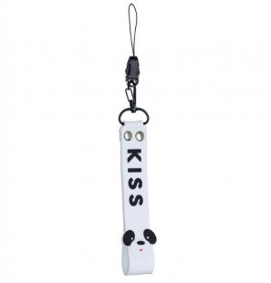 Wholesale Mobile Phone Hanging Rope Random Color white Fashion Silicone Detachable Lanyard Cute