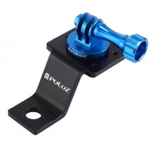 Wholesale for Go Pro 5 Session blue PULUZ Aluminum Alloy Motorcycle Fixed Holder Mount Tripod Adapter