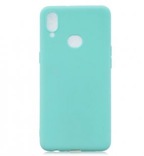 Wholesale Shockproof TPU Back Cover Soft Candy Color Frosted Surface Mobile Phone Case Light blue For Samsung A10S A20S