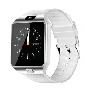 Wholesale with SIM and Memory Card Support for Android & iOS Devices White Fashion Bluetooth Smart Watch