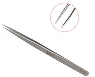 Wholesale 145mm Precision Stainless Steel Anti Static Straight Tweezer Forceps for Watch / Mobile Phone Repairing