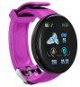 Wholesale Blood Pressure Blood Oxygen Measurement Healthy Life Sleep Tracker for iOS Android Phone purple D18 Fitness Watch Smart Bracelet Heart Rate Monitor