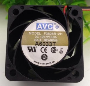 Wholesale AVC 3828 F3828B12H 12V 0.3A Ball Bearing Fan,Cooling Fan