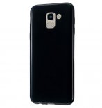 Abctay 2018 Smartphone Cover Shock Absorption Glossy TPU Phone Case Mobile Phone Soft Shell Bright black For Samsung J6/J6 Plus