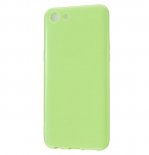 Abctay Cellphone Cover Glossy TPU Phone Case Anti-Dust Stain-proof Easy Install Screen Protector Fluorescent green For VIVO Y67/Y71