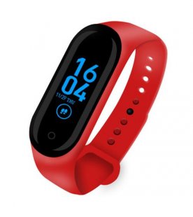 Wholesale Blood Pressure Wristband Walk Step Counter Base charge-red M4 Smart Band Sport Fitness Pedometer Bracelet