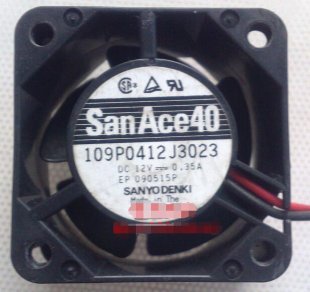 Wholesale SANYO 4028 109P0412J3023 12V 0.35A Cooling Fan