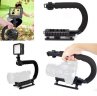 Wholesale for Canon DSLR Camera Camcorder Video black U shape Handheld Bracket Handle Grip Stabilizer