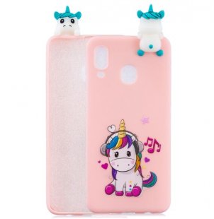 Wholesale Mobile Phone Case+Back Cover Bracket Music unicorn For Samsung A10S A20S Color Painting Pattern Drop Protection Soft TPU