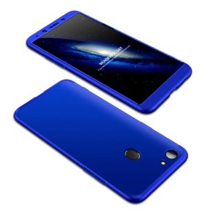 Abctay Youth/A75 Taiwan Slim 3 in 1 Hybrid Hard Case Full Body 360 Degree Protection Back Cover blue For OPPO A73/F5/F5