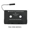 Wholesale MP3 Stereo Bluetooth Audio Cassette Adapter black Car Universal Bluetooth Converter Car Tape