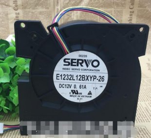 Wholesale SERVO E1232L12BXYP-26 12V 0.61A 4wires Cooling Fan