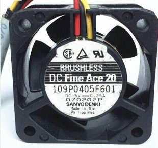 Wholesale Cooling Fan Sanyo 109P0405F601 5V 0.25A 1.25W 3wires