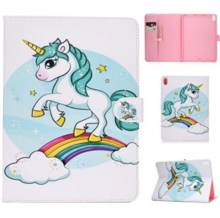 Abctay Laptop Protective Case Smart Stay Color Painted PU Cover with Front Snap unicorn For iPad Pro 11