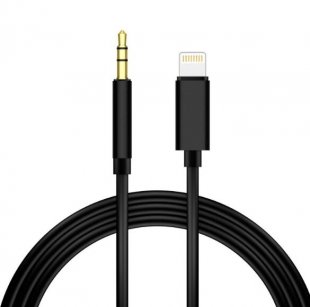 Wholesale for iPhone to Aux Cable for Car Headphone Jack Cable for iPhone Xs XR X 8 7 Plus iOS11 new system - black For Apple Interface to 3.5mm Male Aux Cable