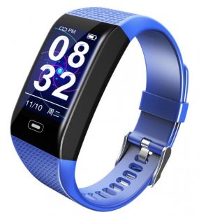 Wholesale Blood Pressure Real-time Monitoring IP67 Waterproof blue CK28 Smart Bracelet 1.14 Color Screen Heart Rate