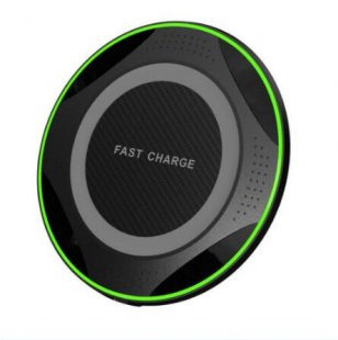 Wholesale for Huawei P30/Mate 20 Pro Samsung S10 black QI 10W Fast Wireless Charger Charging Pad