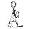 Wholesale with Fill Light Mobile Phone Holder Silver 5.7 Inch Dimmable LED Ring Light