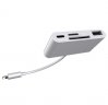 Wholesale for iPhone iPad white 4 in 1 Apple Interface to Card Reader Adapter USB Camera Micro SD Memory Slot