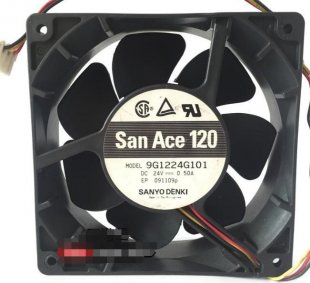 Wholesale SANYO 9G1224G101: 24V 0.5A 3wires cooling fan