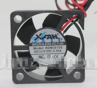 Wholesale XFan 3010 RDM3010S 12V 0.09A 2Wire Brushless DC Fan,Cooling Fan