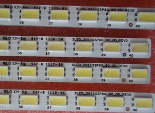 Wholesale Sharp 2011SSP60_80_GD_rev0 GM0136TPZZ LED Light Strips for LCD-60LX531A LCD-60LX830A - 1 Strip