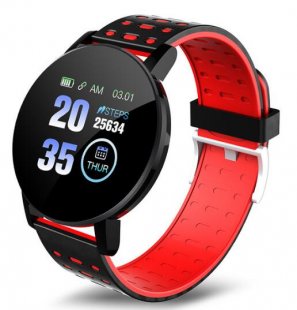 Wholesale IP67 Waterproof Smart Bracelet Heart Rate Blood Detection Red Smart Band Watch Bracelet Wristband Fitness Tracker